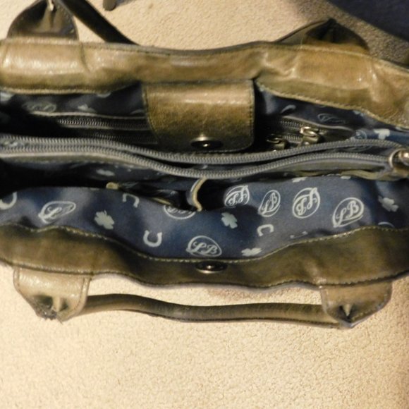 Lucky Brand Dark Gray with Studs Crossbody Bag RARE - Picture 4 of 4